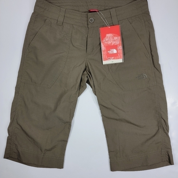 NEW The North Face Horizon Noble Capri Pant Women's Size 6 Weimaraner Brown NWT - Picture 1 of 12